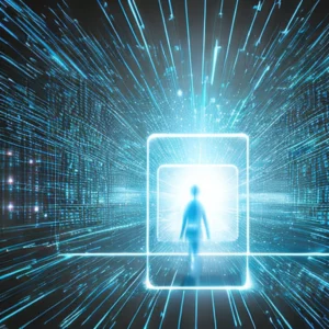 Artistic representation for Emerging Tech Integration ; How Syspro ERP is leading the way with AI and ML.