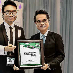 Artistic representation for FUJIFILM Business Innovation Singapore Honoured with Prestigious Champion of Good Award Let me know when you're ready to receive your title.