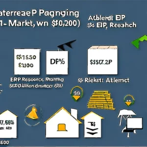 Artistic representation for Enterprise Resource Planning ( ERP ) Market to Reach $117 . 09 Billion , Globally , by 2030 at 10 . 0 % CAGR : Allied Market Research