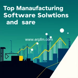 Artistic representation for Top Manufacturing Software Solutions to Boost Efficiency and Growth