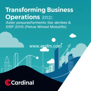 Artistic representation for Transforming Business Operations : Key Developments in the Cloud ERP Software Market Cardinal Courier