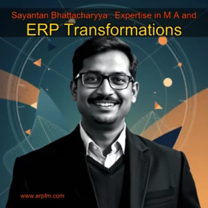 Artistic representation for Sayantan Bhattacharyya : Expertise in M A and ERP Transformations