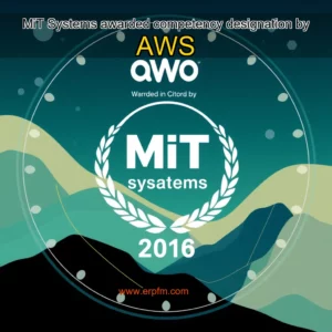 Artistic representation for MiT Systems awarded competency designation by AWS