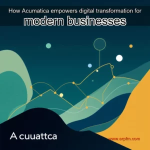 Artistic representation for How Acumatica empowers digital transformation for modern businesses