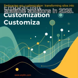 Artistic representation for Embracing erp customization: transforming silos into scalable solutions in 2025.