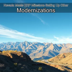 Artistic representation for Nevada Meets ERP Milestone Setting Up Other Modernizations