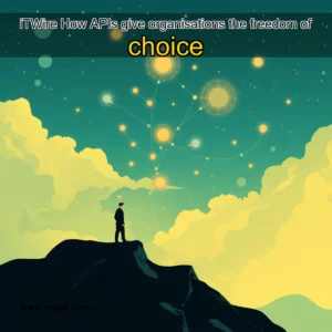 Artistic representation for iTWire How APIs give organisations the freedom of choice