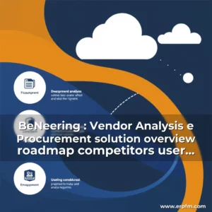 Artistic representation for BeNeering : Vendor Analysis e Procurement solution overview roadmap competitors user considerations analyst summary