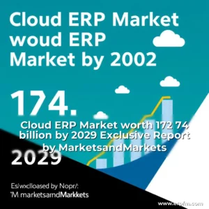 Artistic representation for Cloud ERP Market worth 172 74 billion by 2029 Exclusive Report by MarketsandMarkets