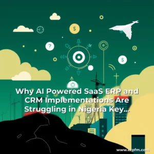 Artistic representation for Why AI Powered SaaS ERP and CRM Implementations Are Struggling in Nigeria Key Industries