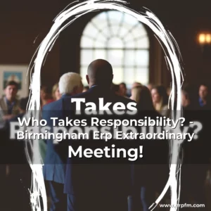 Artistic representation for Who Takes Responsibility? - Birmingham Erp Extraordinary Meeting!