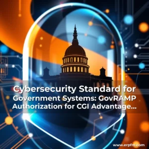 Artistic representation for Cybersecurity Standard for Government Systems: GovRAMP Authorization for CGI Advantage ERP