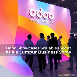 Artistic representation for Odoo Showcases Scalable ERP at Kuala Lumpur Business Show