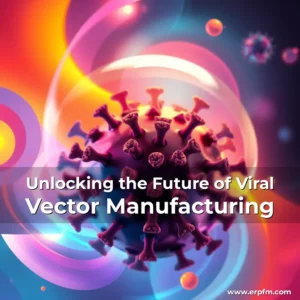 Artistic representation for Unlocking the Future of Viral Vector Manufacturing