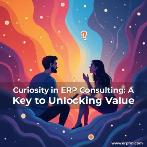 Artistic representation for Curiosity in ERP Consulting: A Key to Unlocking Value