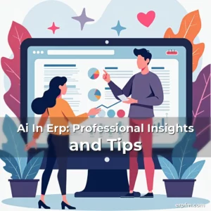 Artistic representation for Ai In Erp: Professional Insights and Tips