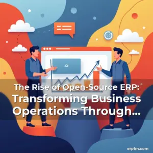 Artistic representation for The Rise of Open-Source ERP: Transforming Business Operations Through Collaboration