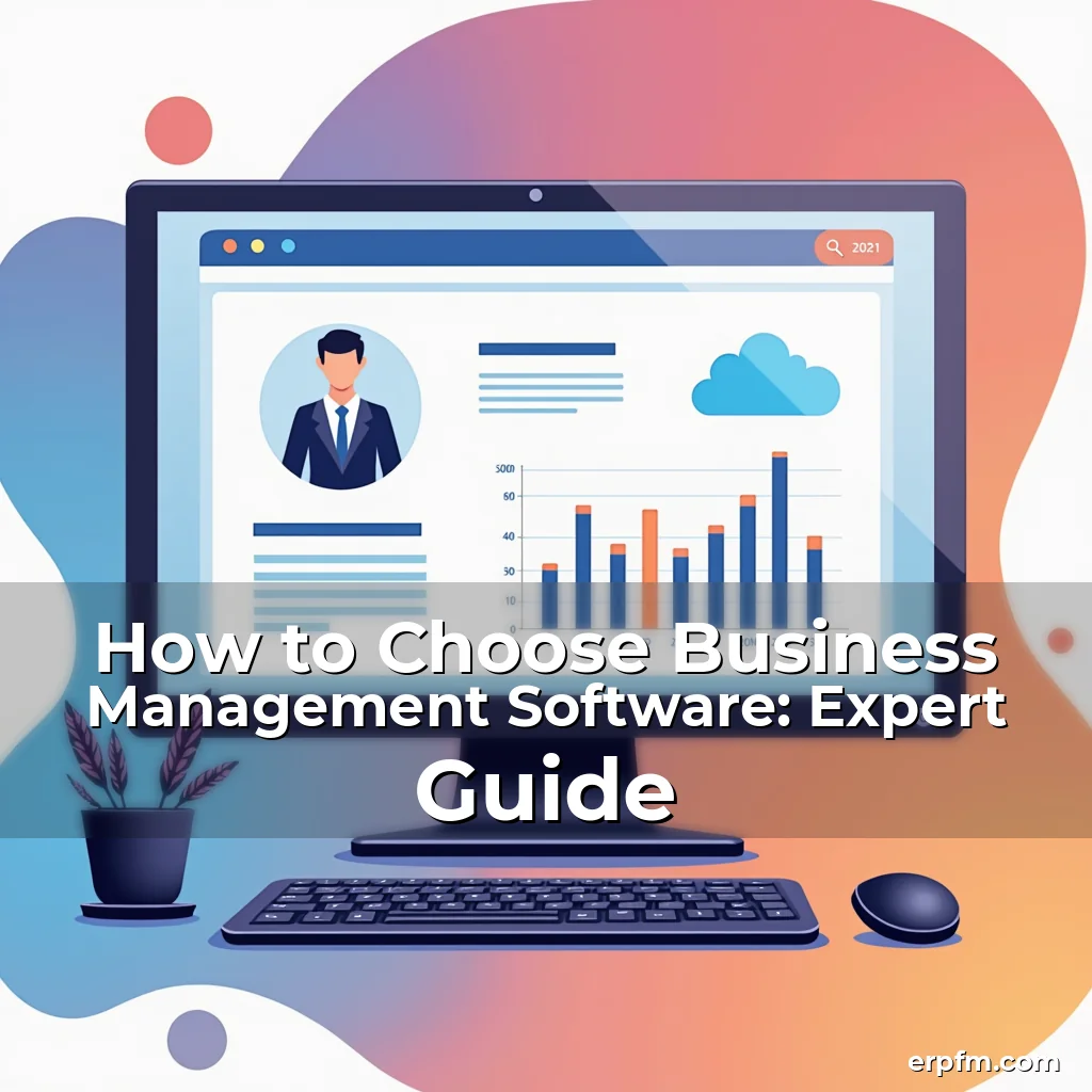 Artistic representation for How to Choose Business Management Software: Expert Guide