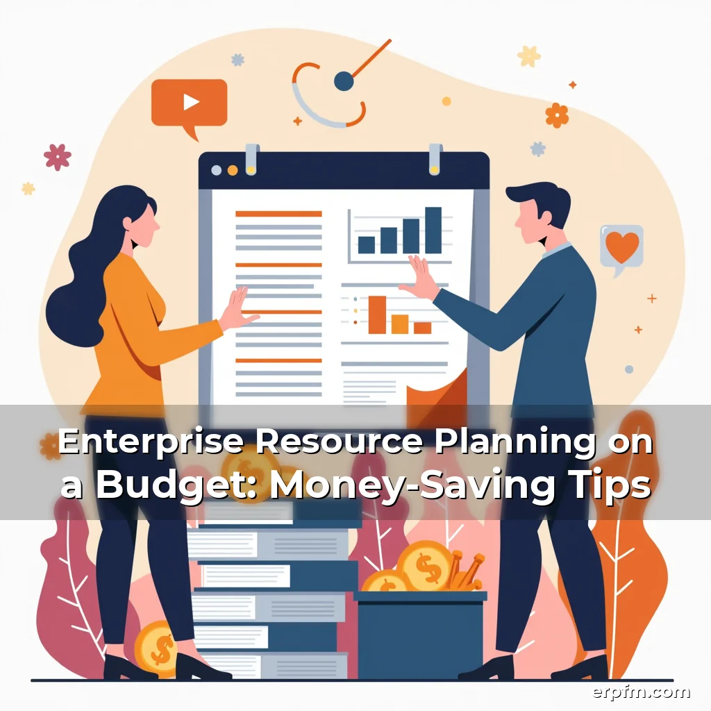 Artistic representation for Enterprise Resource Planning on a Budget: Money-Saving Tips