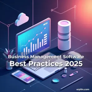 Artistic representation for Business Management Software Best Practices 2025