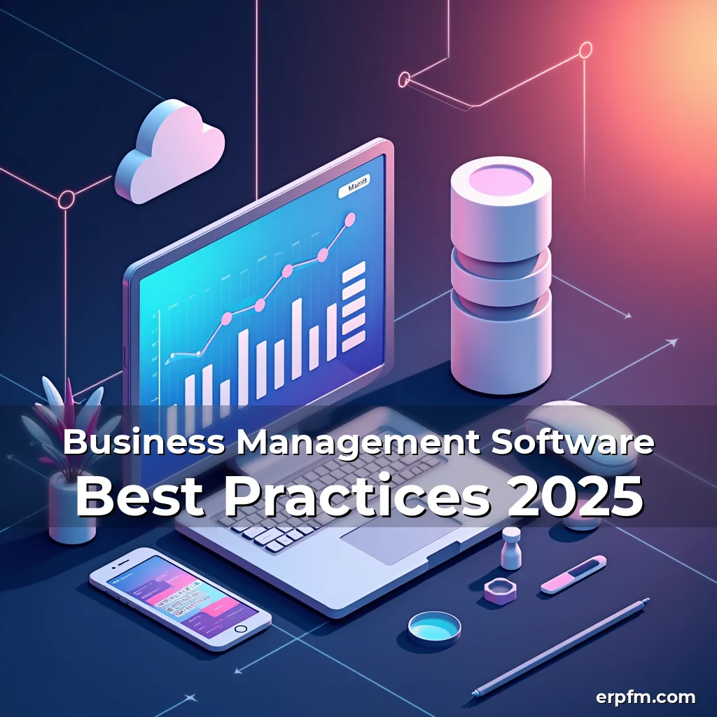 Artistic representation for Business Management Software Best Practices 2025