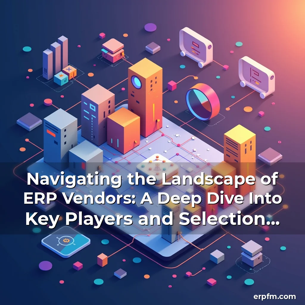 Artistic representation for Navigating the Landscape of ERP Vendors: A Deep Dive Into Key Players and Selection Strategies