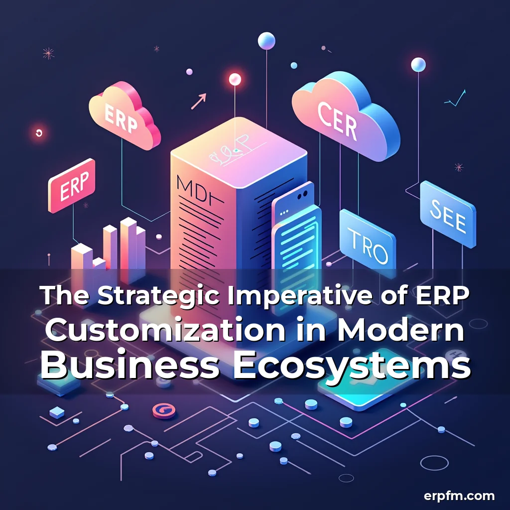 Artistic representation for The Strategic Imperative of ERP Customization in Modern Business Ecosystems